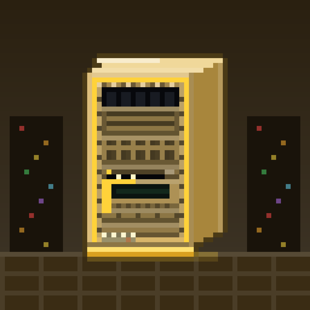 AUREX ZERO, the all-gold flagship rack, art piece #1